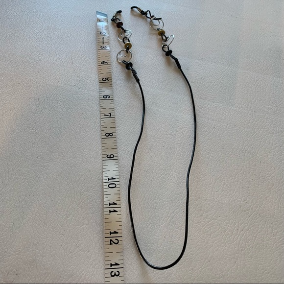Eyeglass Leash / Chain - silver disks - Picture 7 of 8